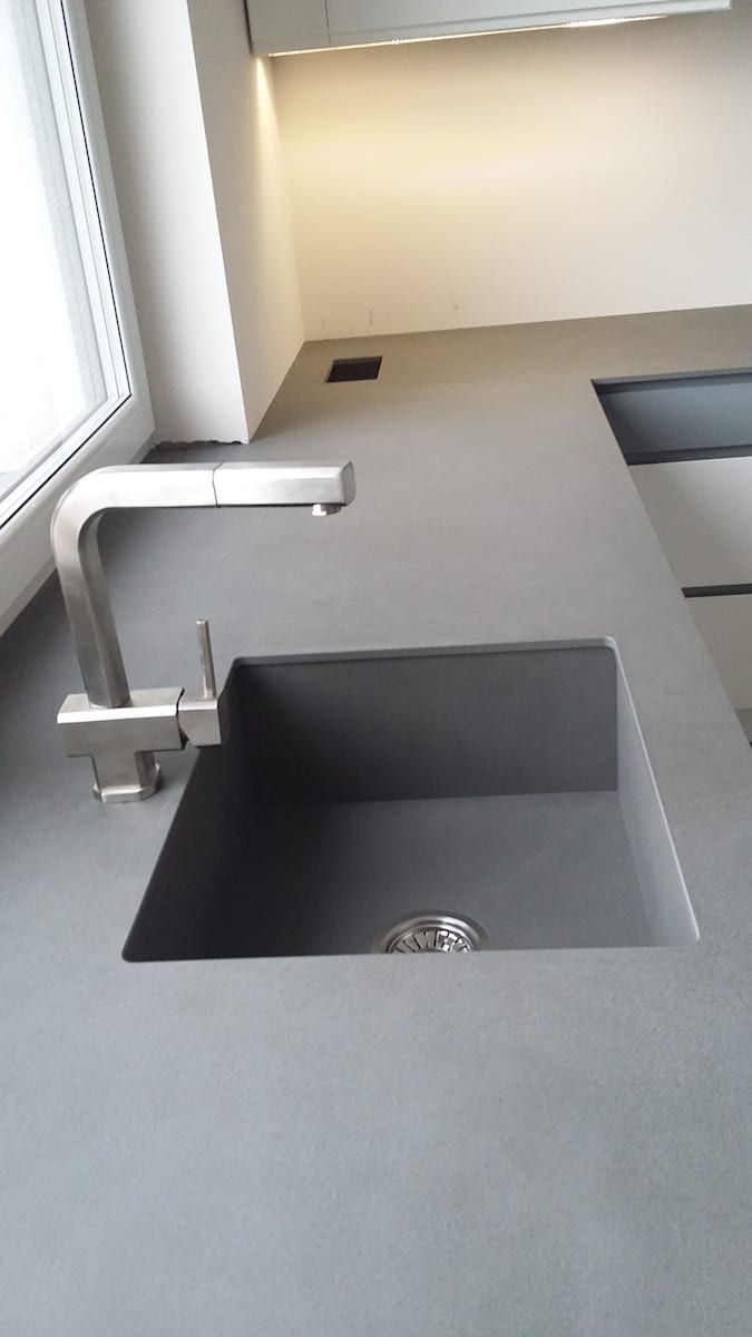 Blat ze spieku kwarcowego 27 — Spiek kwarcowy, realizacja GRES DESIGN, Częstochowa