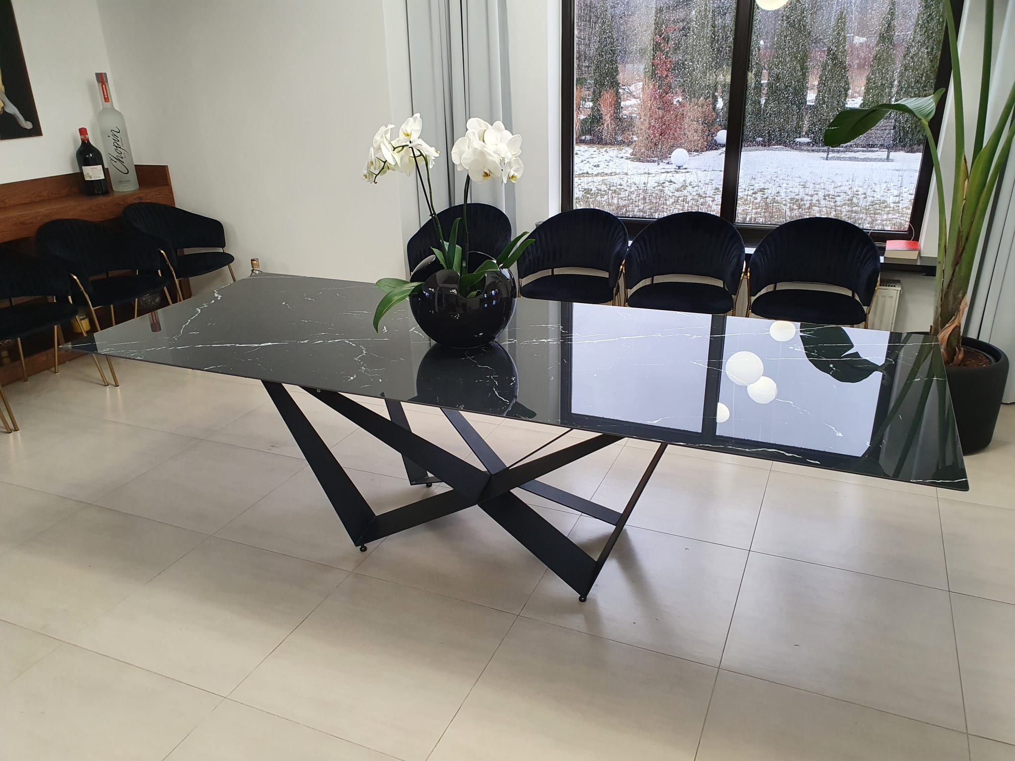 Stoły i konsolki 4 — Spiek kwarcowy, realizacja GRES DESIGN, Częstochowa